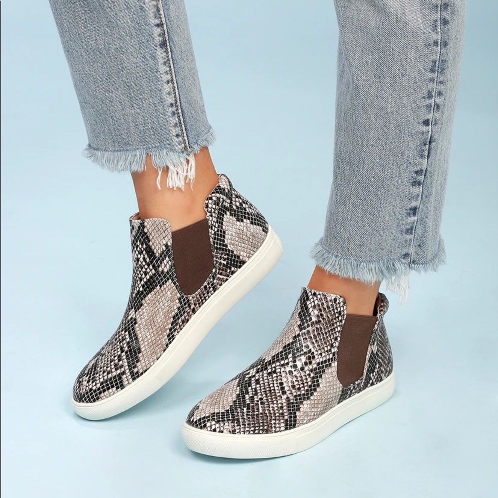 Coconuts Harlan High TopSnake Print Sneakers